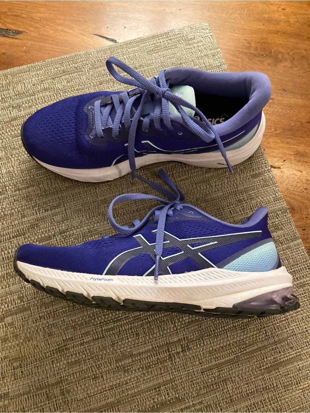 Asics Women's Running Sneakers - Eggplant with Light Blue Accents